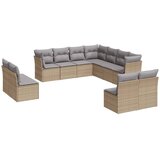  11-dijelni set vrtnih sofa od poliratana s jastucima bež | shoptok.hr