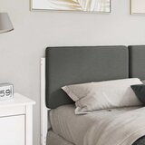  Tapecirani uzglavlje s uzglavljem Bijela i svijetlo siva 120 cm | Eponuda.com