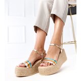  Multicolored Platform Espadrille Sandals Solora | shoptok.hr