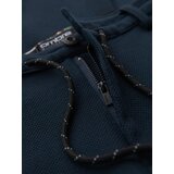 Ombre Men's knitted pants with elastic waistband - navy blue | shoptok.hr