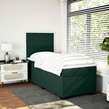 Box spring krevet s madracem tamnozeleni 100x200 cm baršunasti | shoptok.hr