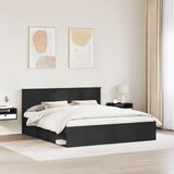  Krevetna konstrukcija Crna 180 x 200 cm Konstruirano drvo | shoptok.hr