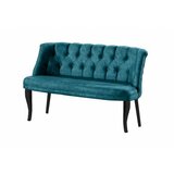 Atelier Del Sofa sofa dvosed roma black wooden petrol blue cene