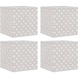  Sklopive kutije za pohranu 4 kom krem 32x32x32 cm od tkanine | shoptok.hr