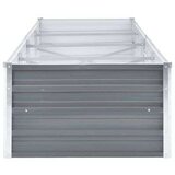  Visoka greda iz pocinkanega jekla 320x80x45 cm sive barve, (20611485) | Shoptok.si