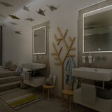  NIMCO ZP 13001VX - LED kupatilsko ogledalo sa pozadinskim osvetljenjem 3000-6500K 70x50 cm IP44 | Eponuda.com