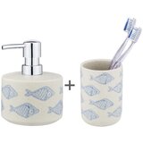Wenko Bijeli/plavi keramički set pribora za kupaonicu Aquamarin – | shoptok.hr
