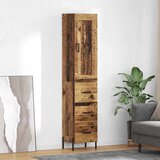 vidaXL Visok predalnik Star les 34,5 x 34 x 180 cm Konstruiran les | Shoptok.si