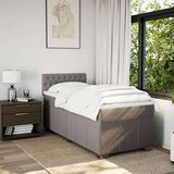 vidaXL Krevet s oprugama i madracem smeđesivi 100 x 200 cm od tkanine | shoptok.hr