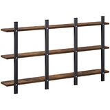  Zidna polica Dimljeni hrast 102 x 13.5 x 58 cm | shoptok.hr