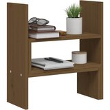  Stalak za monitor smeđi (39 - 72) x 17 x 43 cm masivna borovina | shoptok.hr