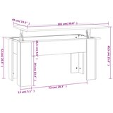  Stolić za kavu bijeli 101x49x52 cm od konstruiranog drva | shoptok.hr