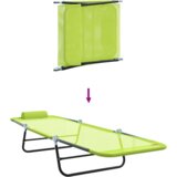  Zložljiv ležalnik Zelena 182 x 55 x 85,5 cm Tekstil, (5000269150) | Shoptok.si
