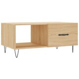 Maison Chic Klubska mizica - kavna mizica - Nizka mizica sonoma hrast 90x50x40 cm konstruiran les, (21752544) Cene