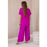 Kesi Włoski Set with necklace blouse + pants dark mint | Shoptok.si
