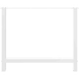  Noge za jedilno mizo bele barve 2 kosa 100 x (72-73) cm jeklo, (22123693) | Shoptok.si