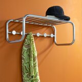 Spinder Design Metalna zidna vješalica u srebrnoj boji s policom Retro – | shoptok.hr