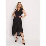 Sinsay Midi preklopna haljina od viskoze na točkice | shoptok.hr