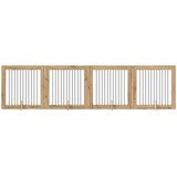  Vrata za pse s postoljem 4 pcs Hrast artisan 100 x 100 cm | shoptok.hr