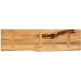 vidaXL Mizna plošča 110x30x2,5cm naraven rob trden robusten mangov les | Shoptok.si