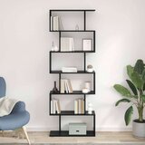 vidaXL knjižni kabinet črn hrast 70x24x193.5 cm inženirski les | Shoptok.si