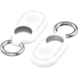 Techsuit Silikonska maska Smiling za Samsung Galaxy SmartTag2 - Bela | Shoptok.si
