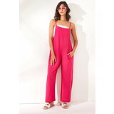 Olalook Jumpsuit - Pink - Relaxed fit Cene