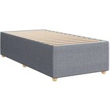 vidaXL Box spring postelja z vzmetnico svetlo siva 80x200 cm blago, (21307396) | Shoptok.si