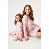 Astratex Topla pidžama od flisa za djevojčice Pink Soul duga | shoptok.hr