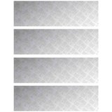  Stepenica Pravokutni 4 pcs Srebrno 100 x 30 cm Aluminij | shoptok.hr