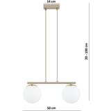 Brilagi Luster na sajli MILO 2xE27/60W/230V bež/zlatna | Eponuda.com
