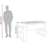  Nogometna miza 2 pcs Črna Orehovina 146,5 x 74 x 85 cm - - črna - 57.22 - 146,5 x 74 x 85 cm - 2025-vidaXL-TOPSELLER | Shoptok.si