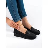 Shelvt Women's loafers black