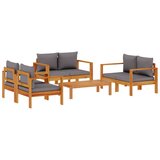  5-dijelna set vrtnih sofa od masivnog drva bagrema s jastucima | shoptok.hr