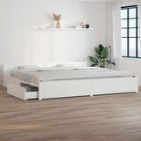 The Living Store Posteljni okvir s predali bel 200x200 cm - Posteljni Okvir, (21523023) Cene