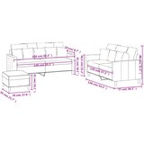 3-dijelni set sofa s jastucima tamnosivi baršunasti | shoptok.hr