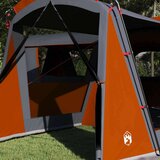  Obiteljski šator s krovom Siva i narančasta 745 x 700 x 217 cm | shoptok.hr
