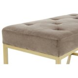 Kayoom KLOP BREZ NASLONA, kovina, umetna masa, tekstil, leseni material rjavosiva, zlate barve | Shoptok.si
