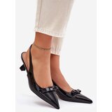 Boto Patented High Heels With Bow Black Naylna | Shoptok.si