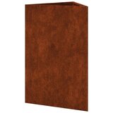  Vrtne žardinjere 2 kom trokutaste 50x43x75 cm Pohabani čelik | shoptok.hr