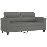  Kavč dvosed z blazinami temno siv 140 cm tkanina iz m | Shoptok.si