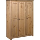 vidaXL Garderobna omara s 3 predali 118x50x171,5 cm borovina Panama Cene