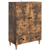 vidaXL Kreveta Dimljeni hrast 66 x 34 5 x 95 cm Konstruirano drvo - Dimljeni hrast | shoptok.hr