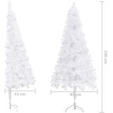  Kutno umjetno božićno drvce bijelo 240 cm PVC | shoptok.hr