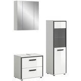 MID.YOU Kopalnica Kojak, Bela, Antracit, 3-Delna | Shoptok.si