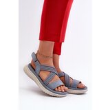 EVENTO Light Women's Comfortable Velcro Sandals Blue Ceclea | Shoptok.si