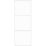  Klizna vrata bijela 76x205 cm od kaljenog stakla i aluminija | shoptok.hr