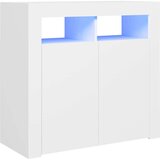 vidaXL komoda z LED lučkami bela 80x35x75 cm | Shoptok.si