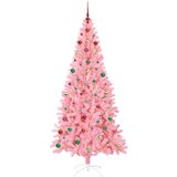 vidaXL Božično drevo med 300 LED z stojalom Roza 240 cm PVC | Shoptok.si