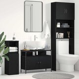  Kupaonski ormarić za sudoper Crni hrast 80 x 30 x 60 cm | shoptok.hr